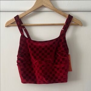 Colsie Red Checkered Top